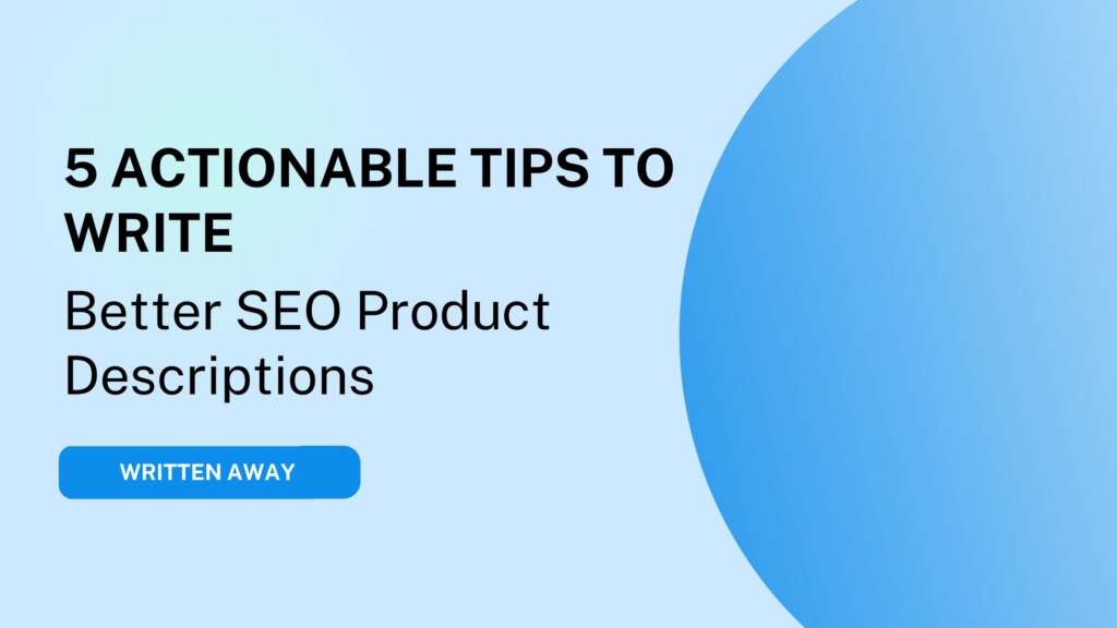 actionable seo product description tips